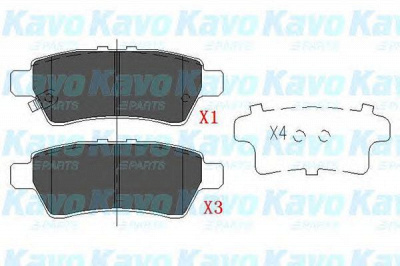 KAVO PARTS kbp6575 -  Комплект тормозных колодок, дисковый тормоз